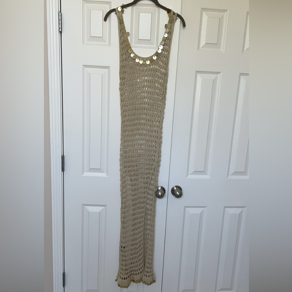 SHEIN Crochet Maxi Cover Up for Women